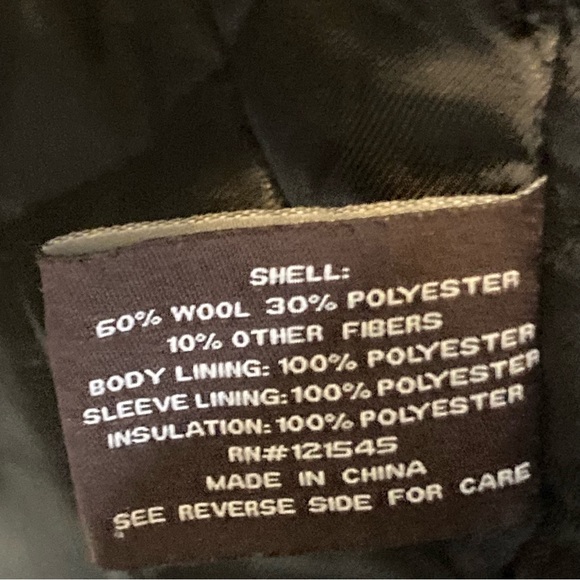 Michael Kors Alhambra Wool Hipster Jacket P Coat Plaid Tartan Black Green large - Picture 6 of 11